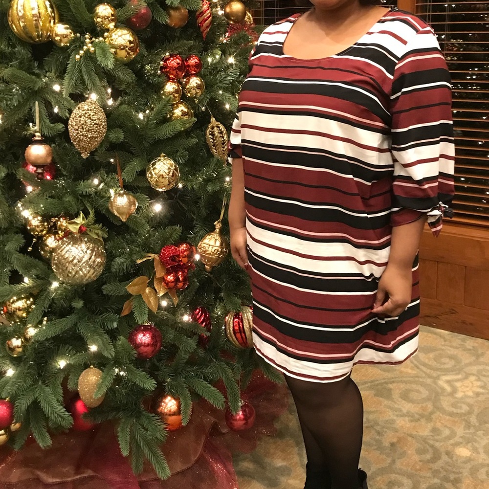 3X Striped dress